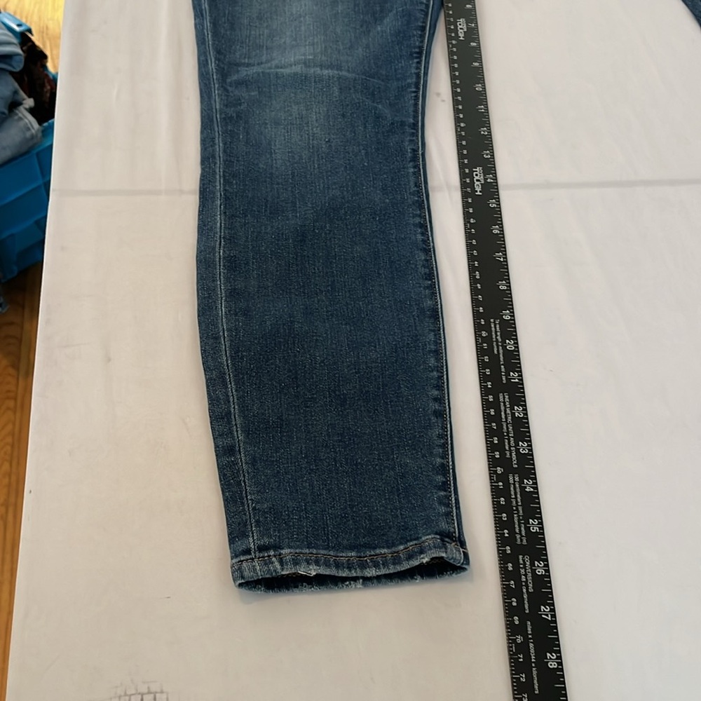 Good American size 14, blue “good legs cropped “ high waist with stretch - Picture 11 of 15